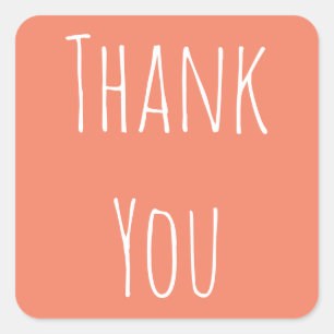 Minimalist Thank You Sticker