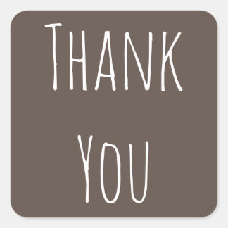 Minimalist Thank You Sticker