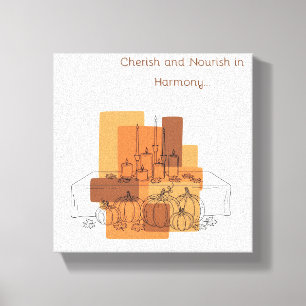 Minimalist Thanksgiving Wall Art – “Cherish and No