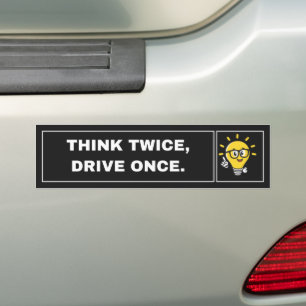Minimalist Thoughtful Safe Drive Bumper Sticker