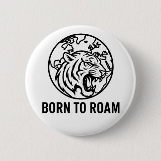 Minimalist Tiger Outline Hoodie 6 Cm Round Badge