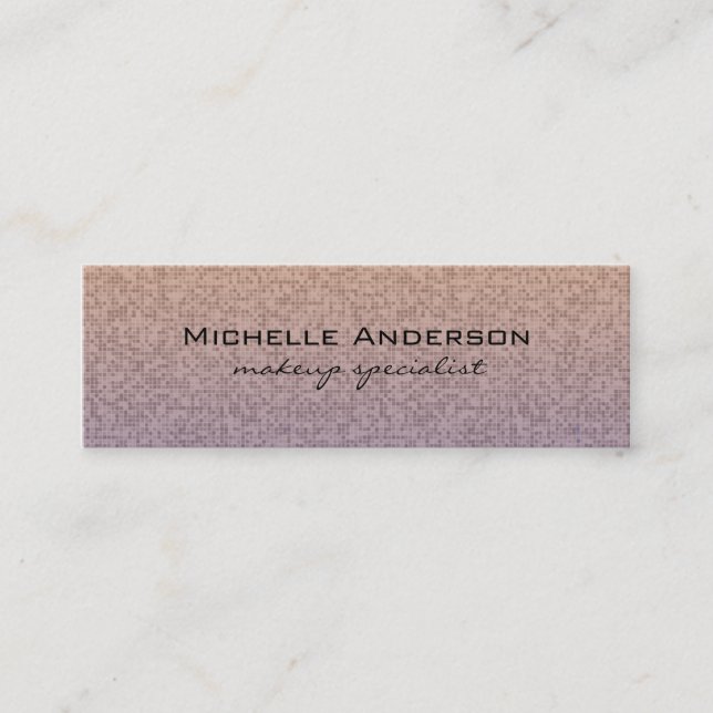Minimalist Tiles Mini Business Card (Front)
