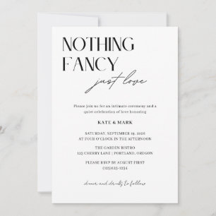 Minimalist Timeline QR code Micro Wedding Invitation