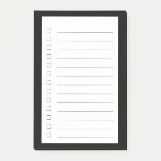 Minimalist To Do List  Post-it Notes
