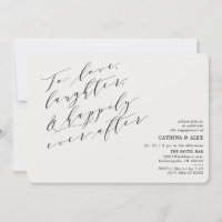 Minimalist To Love Laughter Quote Engagement Party