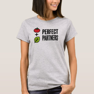 Minimalist Tomato and Basil Perfect Partners T-Shirt