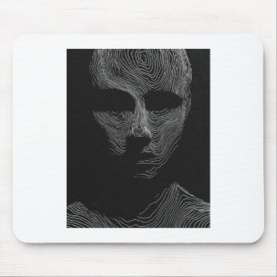 Minimalist Topographic Linework Oversized Mouse Mat
