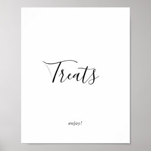 Minimalist Treats Sign