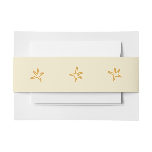 Minimalist Tree Invitation Belly Band (Front Example)