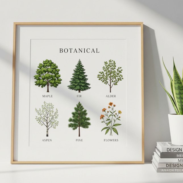 Minimalist Tree Names Poster (Creator Uploaded)