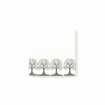 🌳 Minimalist Tree of Life Sticky Note Pad - Moder