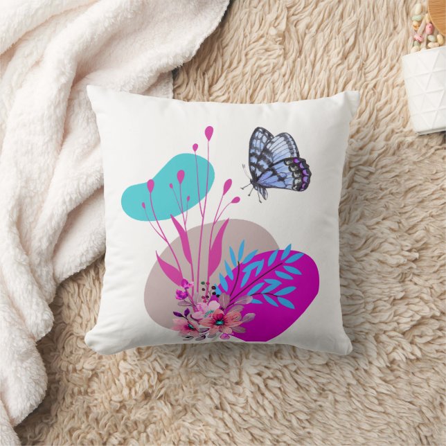 Minimalist Trendy Butterfly Design ADV-creators  Cushion (Blanket)