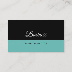 Minimalist Trendy Elegant Light Teal Business Card