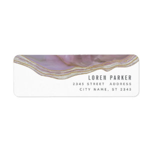 Minimalist trendy lavender marble agate