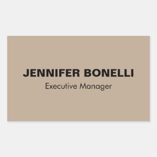 Minimalist trendy personalised customised name rectangular sticker