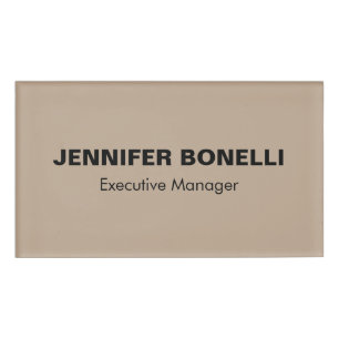Minimalist trendy personalised customised name tag