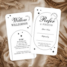 Minimalist Trendy Vintage Script Beauty Salon Spa