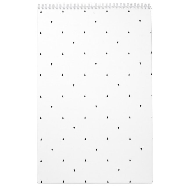 Minimalist Triangle Pattern File Folder Set Calendar (Cover)