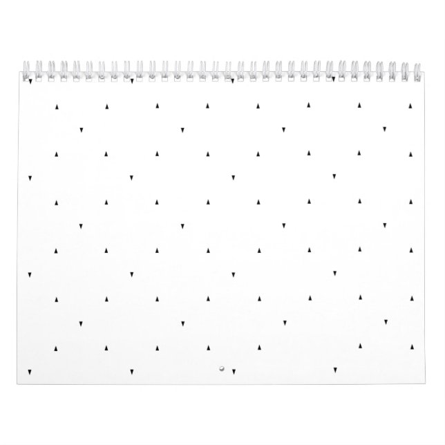 Minimalist Triangle Pattern File Folder Set Calendar (Cover)