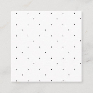 Minimalist Triangle Pattern File Folder Set Square Business Card