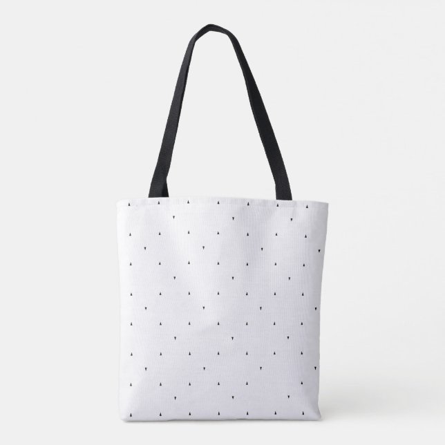 Minimalist Triangle Pattern File Folder Set Tote Bag (Back)