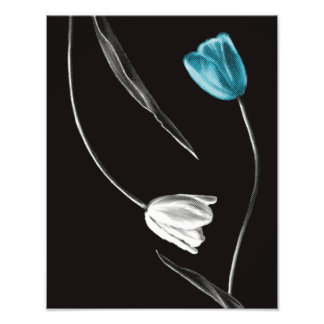 Minimalist Tulip Flower Photo Print