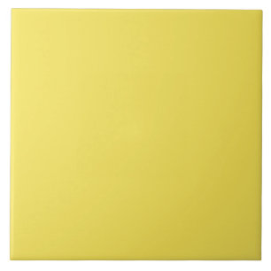 Minimalist Twisted Lemon Yellow Solid Colour Tile