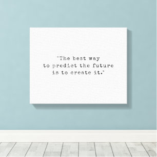 Minimalist Typewriter Motivational Quote Canvas Print