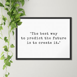 Minimalist Typewriter Motivational Quote Poster