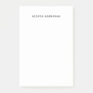Minimalist Typewriter   Vintage Black and White Post-it Notes