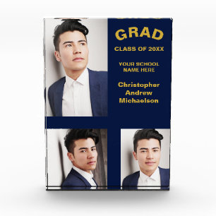 Minimalist Typography 3 Graduation Photo Block