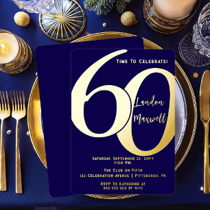 Minimalist Typography 60 60th Birthday Party