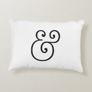 Minimalist Typography Alphabet Home Accent Decorative Cushion