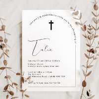 Minimalist Typography arch arch baptism