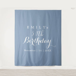 Minimalist Typography Birthday Party Design  Tapestry