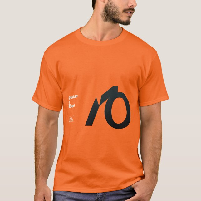 Minimalist Typography - Bold Text Design T-Shirt (Front)