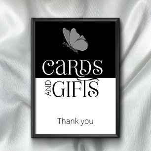 Minimalist Typography Butterfly cards and gifts  Poster