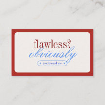 Minimalist Typography Makeup Stylist Business Card