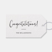 Minimalist Typography Personalised Congratulations
