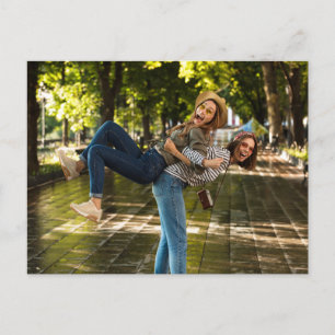 Minimalist Typography Photo Maid of Honour Proposa Postcard