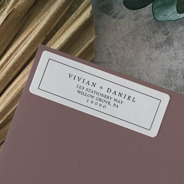 Minimalist Typography Return Address Label (Creator Uploaded)