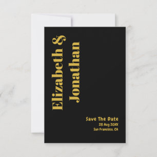 Minimalist Typography Wedding Save The Date