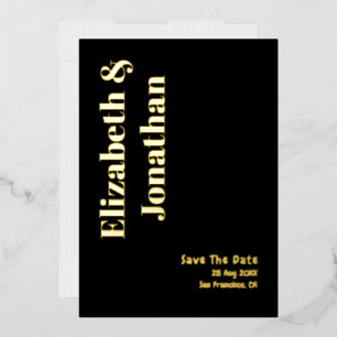 Minimalist Typography Wedding Save The Date