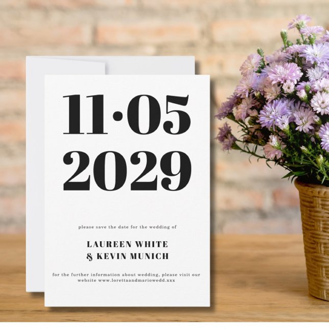 Minimalist Typography Wedding Save the date  (Creator Uploaded)
