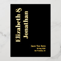 Minimalist Typography Wedding Save The Date