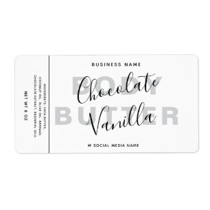 Minimalist typography white product wrap around