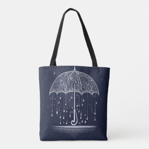 Minimalist Umbrella Musical Notes T-Shirt – Sympho Tote Bag