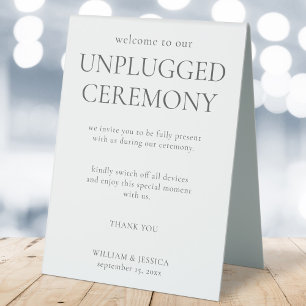 Minimalist Unplugged Ceremony Wedding