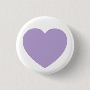 Minimalist Valentine Purple Heart 3 Cm Round Badge