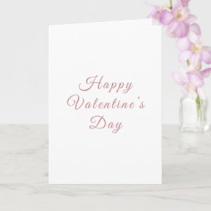 Minimalist Valentine’s Day Card   Personalized 